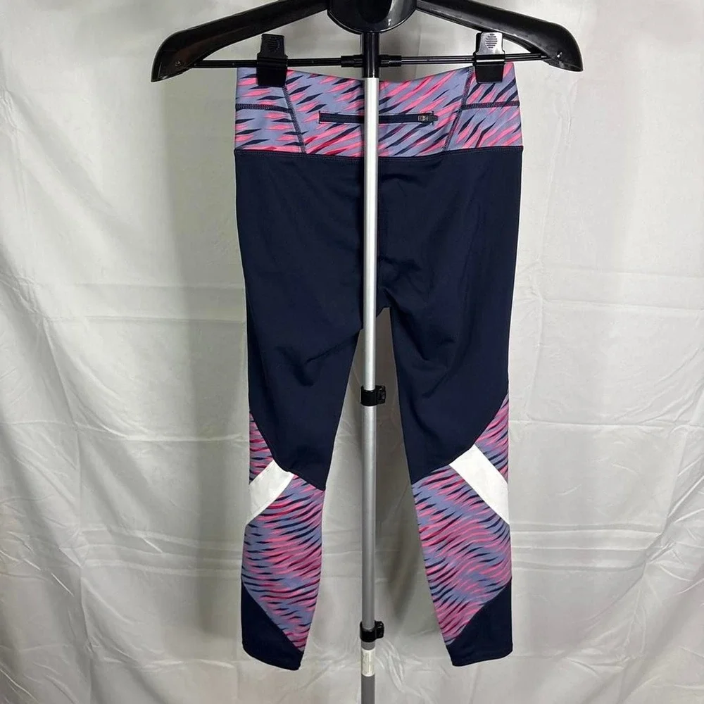 Athleta multicolor zebra stripe leggings